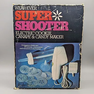 Vintage Wear-Ever Super Shooter Electric Cookie Press 70001 TESTED • $45.24