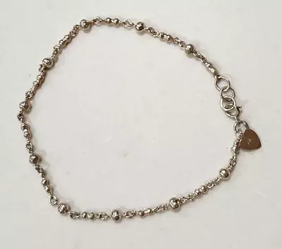 Dainty Vintage Sterling Silver 925 Chain Anklet Bracelet - 10  • $19.99