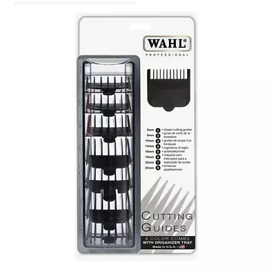 Wahl Professional Black Clipper Attachment Guides  #1 To #8 WA3170-517 • $60