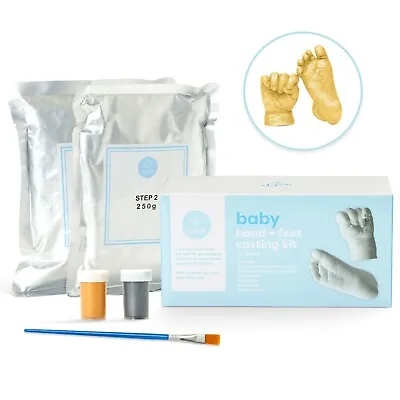 Baby 3D Hand Foot Casting Kit Keepsake Plaster Alginate Mould Christmas Gifts • £12.99
