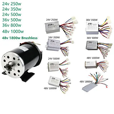 Electric Brush/brushless Motor Controller For Ebike Scooter Go Kart Quad Buggy  • $89.78