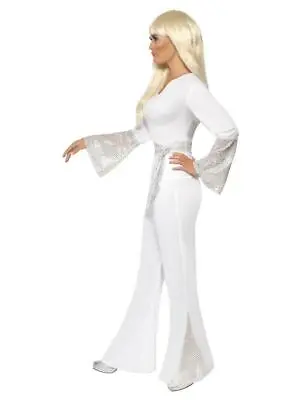 Adult Disco Lady Music Icon 1970s Fancy Dress Party Costume • £20.49
