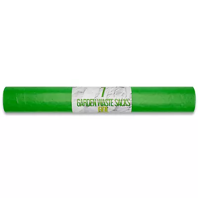 Value Pack Of 7 Green Garden Waste Rubbish Refuse Bags On A Roll • £4.99