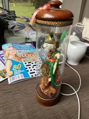 $13.41 • Buy AUTHENTIC BALINESE DOLL 17x7cm NWOT In 25cm High WOOD DISPLAY BOX Unwanted Gift