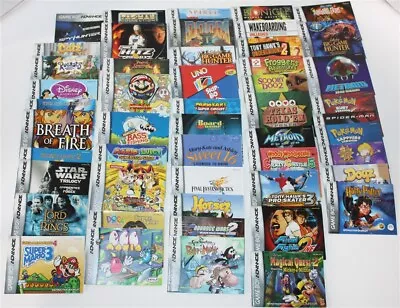 Lot Of 100 Assorted Game Boy Advance Manuals • $24.95