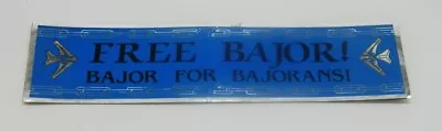 $3.99 • Buy Star Trek DS9 Free Bajor! Bajor For Bajorans! Metal Foil Bumper Sticker NEW