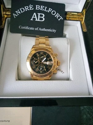 £400 • Buy Andre Belfort Gold/black Mens Watch