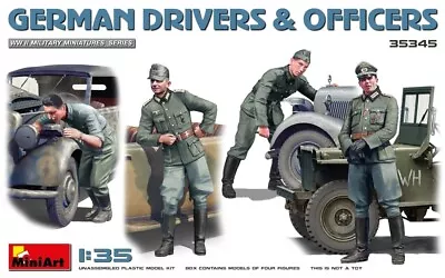 MIN35345 - Miniart 1:35 - German Drivers And Officers • £13.99