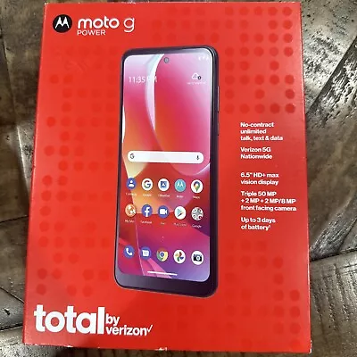 TOTAL BY VERIZON MOTO G POWER 64GB Black - Prepaid Smartphone (Locked)  NEW • $49.99