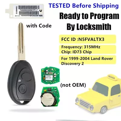 For Land Rover Discovery Range 1999-2004 Remote Key Fob 315Mhz N5FVALTX3 • $22.46