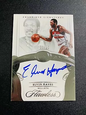 2017-18 Panini Flawless Enshrined Signatures Elvin Hayes #ES-EH HOF Auto /25 • $0.99