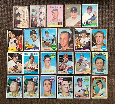 $3.25 • Buy Vintage Topps Baseball Card Lot 23 Cards Ranging From 1958-1972