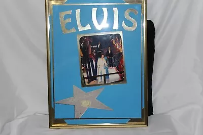 Elvis Presley Framed & Matted Photo Picture W 12.5 Inches X  L 9.5 Inches • $10