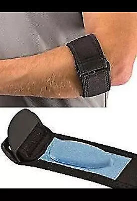 Mueller Tennis Elbow Adjustable Support Strap With Gel Pad Black • $13.99