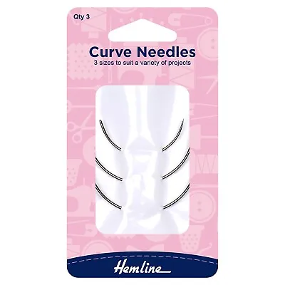 £2.75 • Buy Hemline Curve Curved Needles - Set Of 3 - Mattress / Pillow / Seat - H218