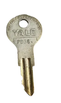 Vintage The Yale & Towne Mfg Co. YALE PD36 PD 36 Key USA • $8.99