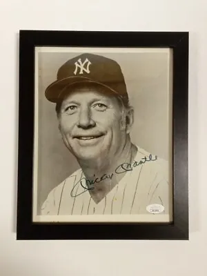 Mickey Mantle Autographed Picture JSA Authentic  • $325.99
