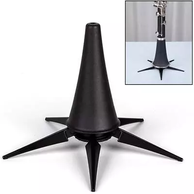 Stand Wind Aisiweier Black Portable Clarinet Holder Foldable Support Metal 5-Leg • $16