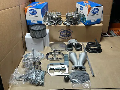 EMPI Dual 44mm HPMX Carburetor Kit VW Volkswagen Type 1 Bug 2 Bus Karmann Ghia • $689.99