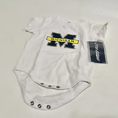 *New* Genuine 18M Michigan Baby Gift Wolverines Outfit Jumper One Piece Bodysuit • $15.90