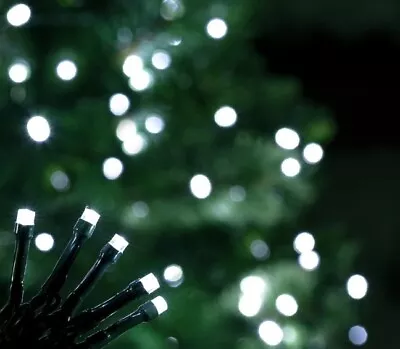 8 Function Bright White 9.5mtr Fairy Lights 160 LED UK Mains Plug Christmas Tree • £15.99