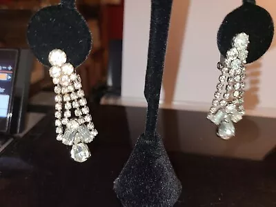 Marilyn Monroe Owned/Worn Costume Rhinestone Danglers From Sydney Guilaroff • $1260