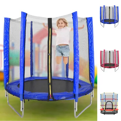 Kids 5FT Child Trampoline Set Outdoor Garden Activity Fun Safety Protective Net • £59.95