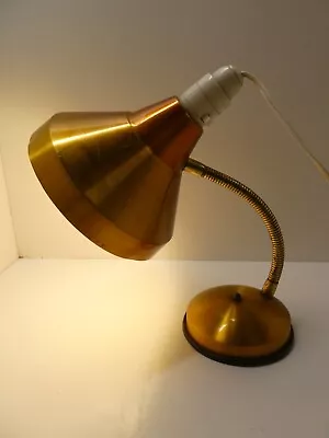 Original Vintage Gold Copper Anodised Table Desk Lamp • $79