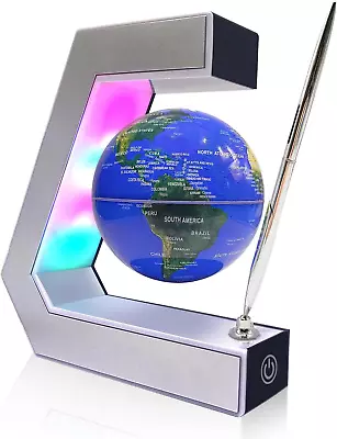 Magnetic Levitation Globe With LED Lights & Touch Control And Pen Floating Glob • $36.99