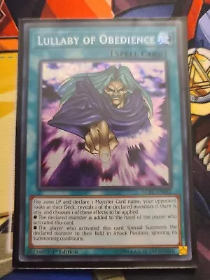 Yugioh Lullaby Of Obedience (LCKC-EN042) 1st Ed. Secret Rare • £10