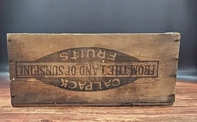 Antique Wood Rose Brand Prunes The Land Of Sunshine CalPak  CA Wooden Crate USA  • $49.95