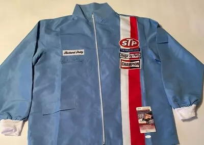 $179.99 • Buy Richard Petty Autographed Custom STP Blue Racing Jacket JSA Witnessed COA