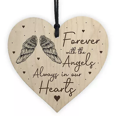 Always In Our Hearts Memorial Gift Hanging Plaque Mum Dad Nan Memorial • £3.99