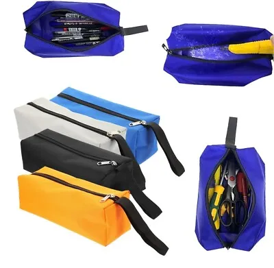 $13.99 • Buy 4/8Pcs Multi-Purpose Storage Bag Heavy Duty Small Tool Bag Zipper Tool Pouch USA