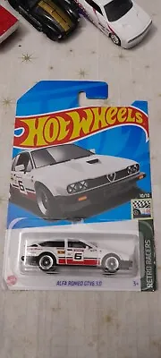 Hot Wheels 2023 Alfa Romeo GTV6 3.0 White Long Card  • $4