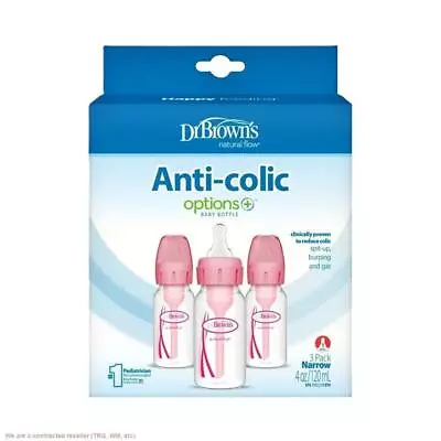 Dr. Brown's Natural Flow Anti-Colic Options+ Narrow Baby Bottle4oz/120m SB43306 • $17.77