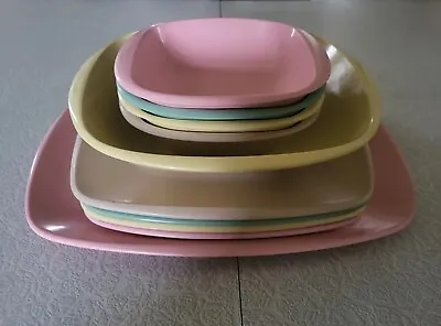 Vintage Mid Century Harmony House Dinnerware Dining Set Of 10 Serves 4 • $25