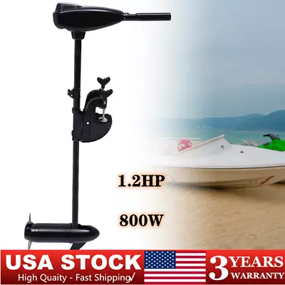 Electric Trolling Outboard Motor 12V 80lbs Brush Fishing Boat Engine Heavy Duty • $221.35