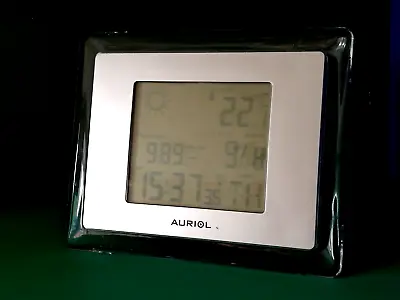 £12.99 • Buy Auriol Weather Station Display Pressure Temperature Alarm Clock Date Month Time