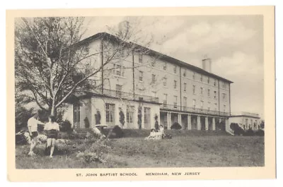 MENDHAM NJ - St. John Baptist School Ca1940 Postcard • $9.95