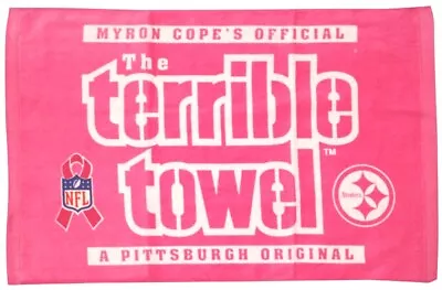 Myron Cope's Official Pittsburgh Steelers Cancer Awareness Pink Terrible Towel • $12.76