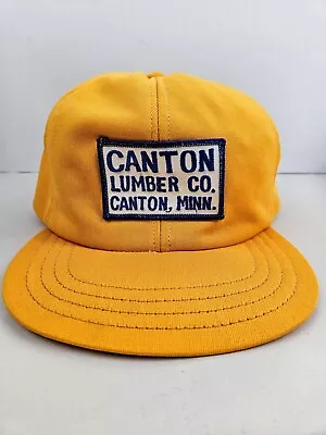 Vintage Canton Lumber Co MN USA Patch Trucker Hat Snapback Dad Cap • $32