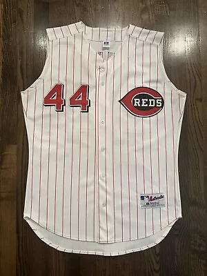 Russell Authentic ADAM DUNN #44 Cincinnati Reds Sleeveless Jersey Size 44 Large • $200