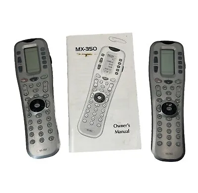 (2) Osiris MX-350 Programmable Universal Remote Control Silver Tested Works • $38