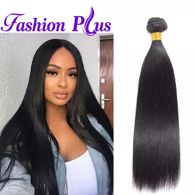 100% Peruvian Straight Human Hair Bundles Remy Hair Extensions Weft Wavy 10A • $76.59