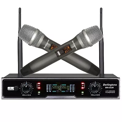 Berlingtone BR-52UM Professional Dual Dynamic Handheld UHF Wireless Microphone • $109