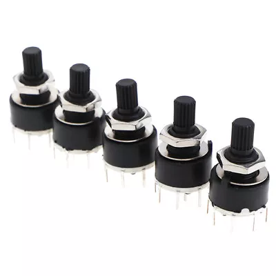 SR16MM Rotary Switch 2 Pole 3 4 Position 1 Pole 5 6 8 Position Axis Band Swit Cq • $1.72