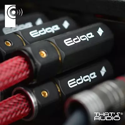 EDGE 0.5m PHONO (RCA) RED Interconnects (1x Pair Male To Male) THATS AUDIO • £15.99