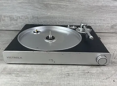 VICTROLA VPT-3000 Black & Silver 5Watts Wired Stream Carbon Turntable For Parts • $82.54