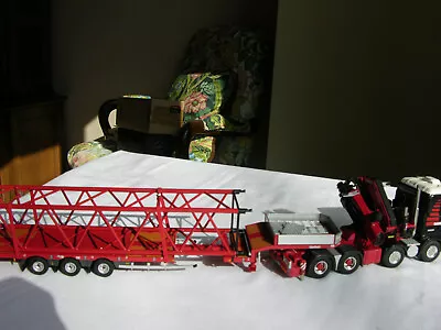 WSI  # 410074  MAMMOET  SCANIA 8x4  + 3 Axle Lowloader  + Boom Part PTC  1/50 • $417